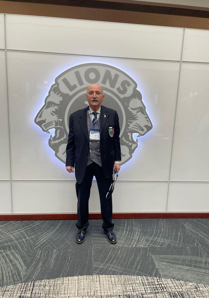 Oscar Bielli presso la sede Lions di Chicago