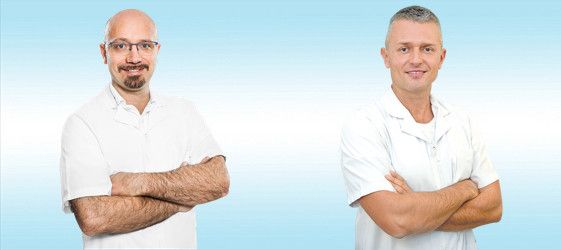 Gli osteopati Fabio Ratto e Massimo Grasso