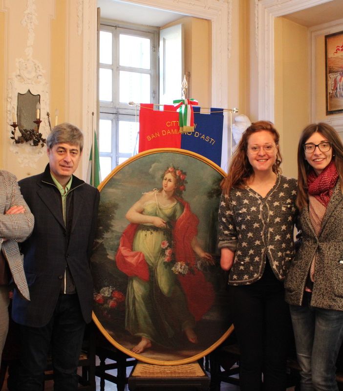 Nella foto, da sinistra: il sindaco Caliendo, il suo vice Gilardelli, la consigliera Gerbi e l'assessore Benotti