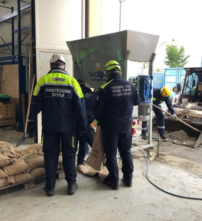 La colonna mobile della Protezione Civile piemontese è giunta in soccorso al Modenese