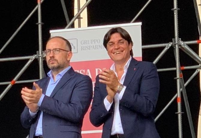 Il sindaco Rasero e l'assessore allo Sport Mario Bovino