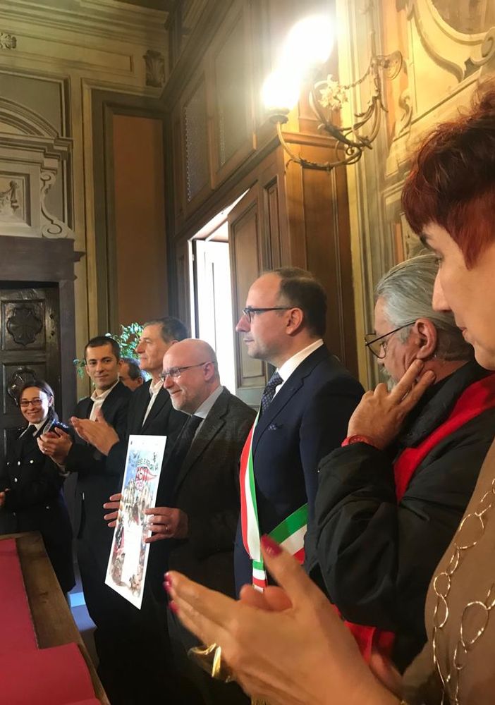 La consegna del premio a Pietro Buffa
