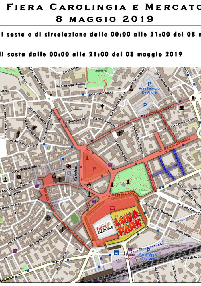 Ecco come cambierà la viabilità cittadina nel giorno della Fiera Carolingia