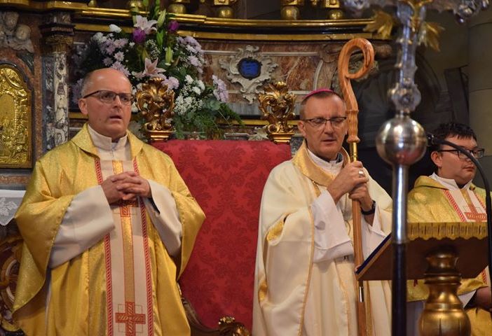Don Rampone con mons. Marco Prastaro, vescovo di Asti