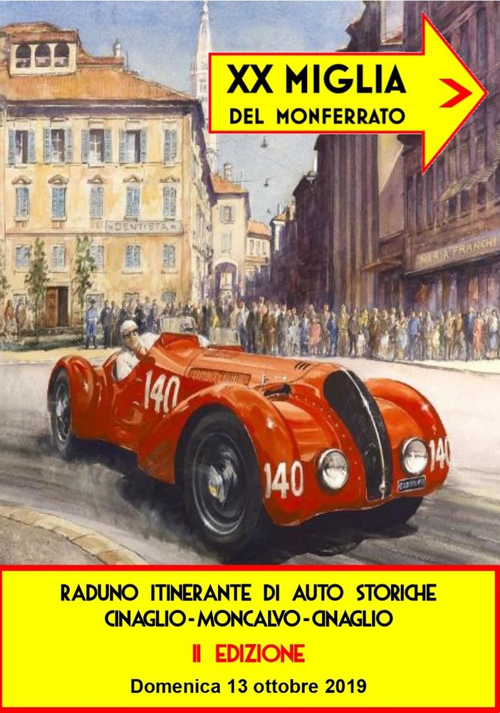 Domenica Cinaglio tornerà ad ospitare splendide autovetture d’epoca