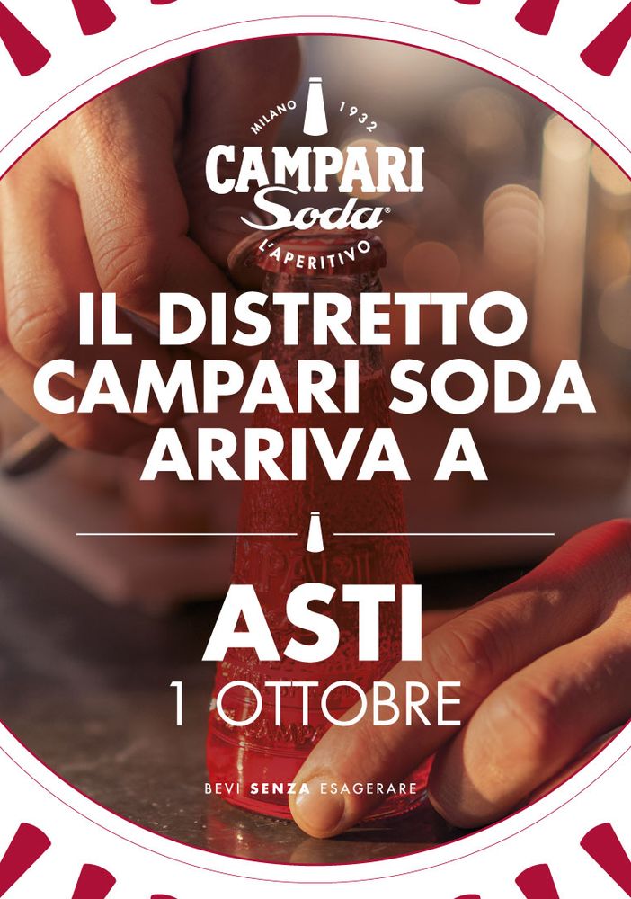 Asti dà il benvenuto al distretto Campari Soda