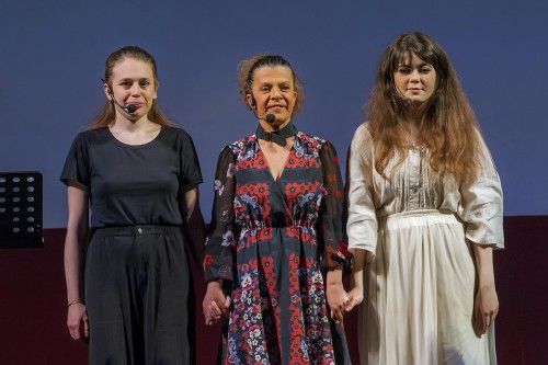 Nello scatto,da sinistra: Martina Costa, Ileana Spalla e Monica Mana (Foto di Franco Rabino)