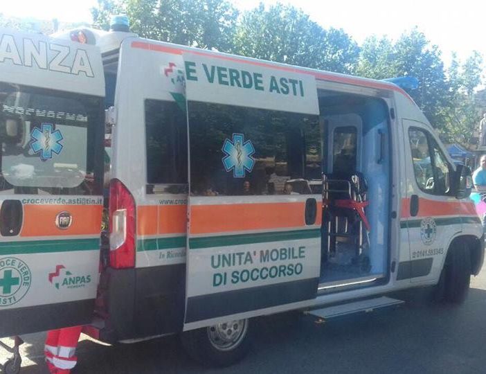 Un mezzo della Croce Verde Asti