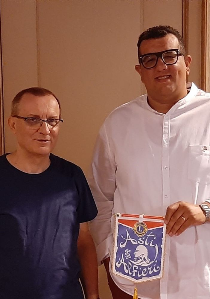Il neo presidente Lions Club Asti Alfieri ha fatto visita al vescovo di Asti