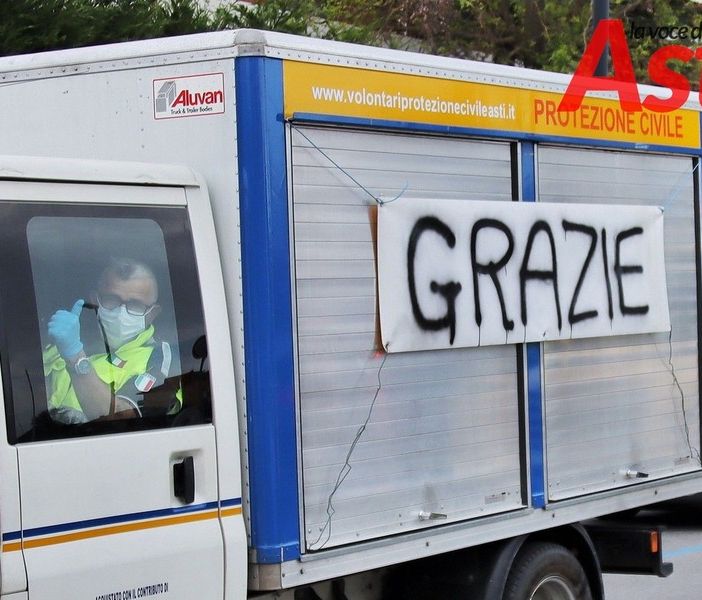 Il &quot;grazie&quot; dell'Asl di Asti alle sirene Unite dei Volontari della Protezione Civile