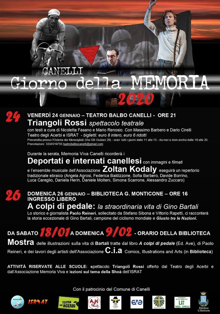 Canelli, fitto calendario per le celebrazioni della Giornata della Memoria