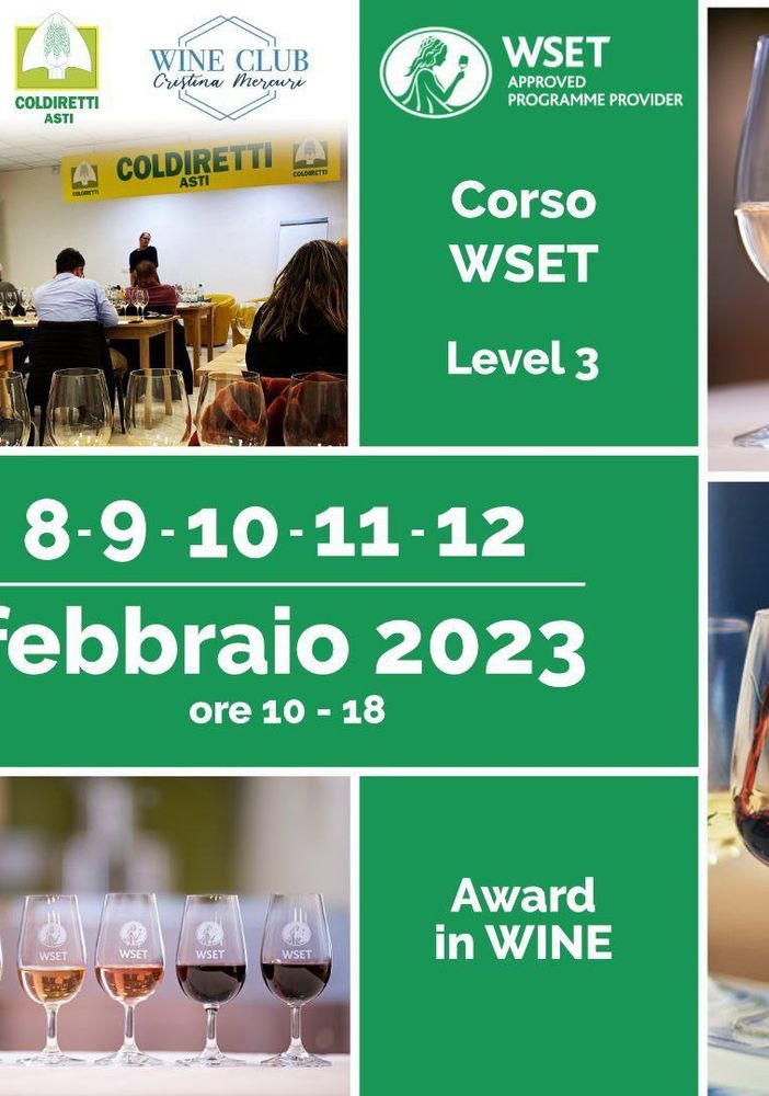All'Enotecamica di Asti il corso di 3° livello WSET Award dedicato al mondo del vino