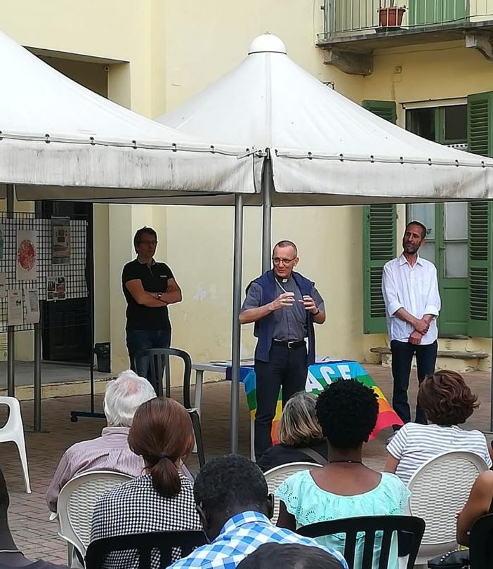 L'intervento del vescovo e dell'imam