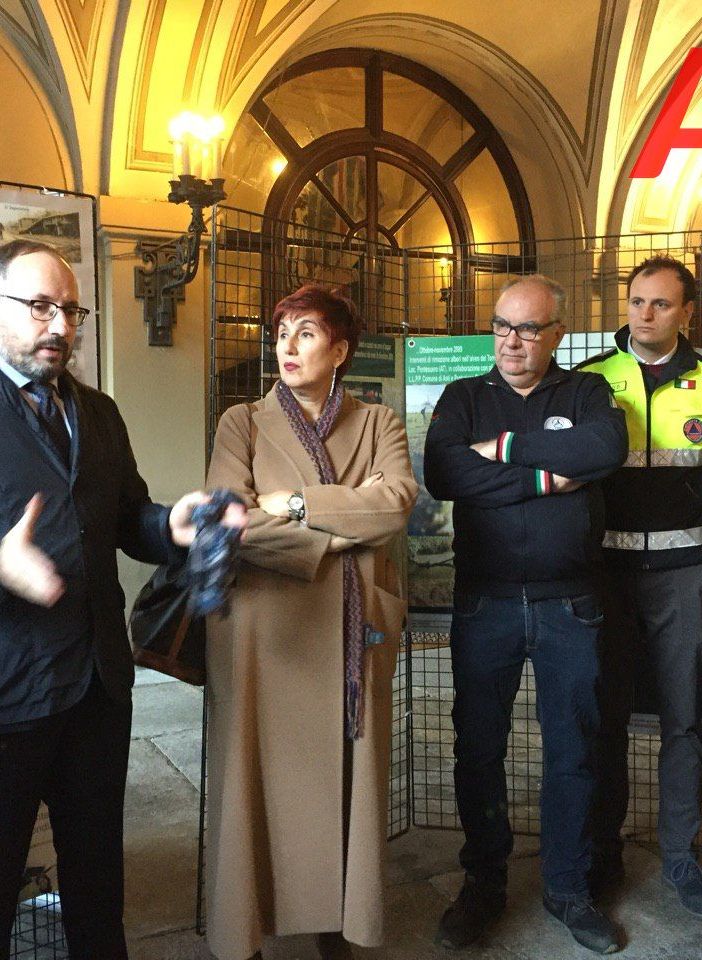 Asti. Inaugurata oggi in Comune la mostra  &quot;Alluvione '94: da tragedia a prevenzione&quot;, organizzata dall'associazione Protezione Civile Città di Asti