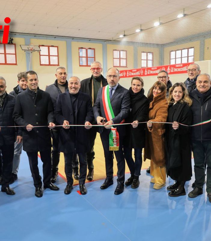 Le immagini dell'inaugurazione della palestra questo inverno