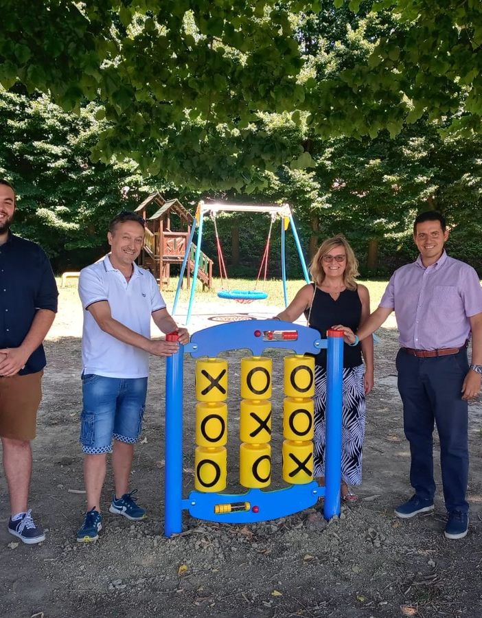 Da destra il sindaco Aldo Allineri, vicesindaco Luigina Terzano, assessore Claudio Bevilacqua e consigliere Matteo Lo Sardo