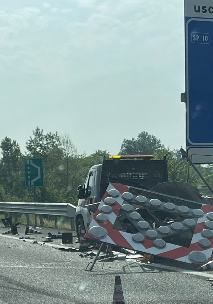 Lunghe code all'uscita Asti Ovest per un incidente stradale