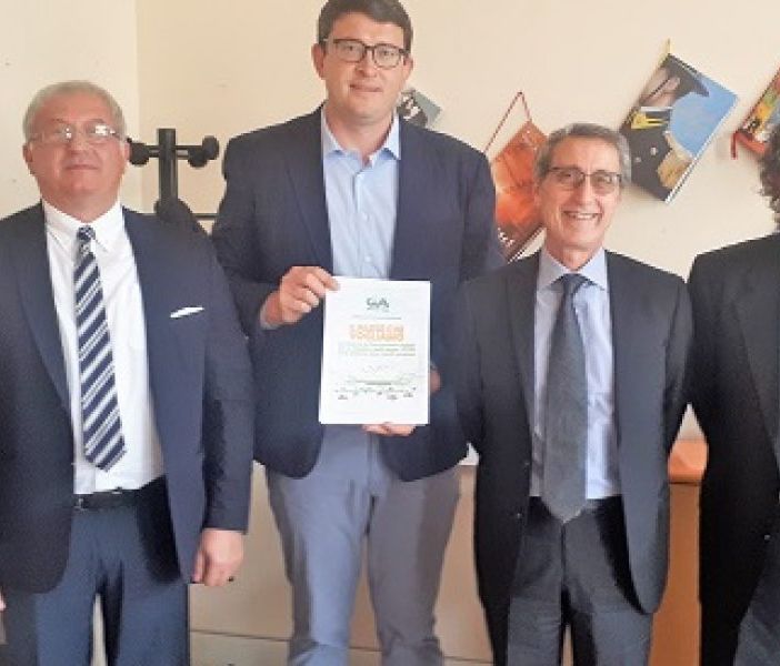 Pippione e Murgia con Alessandro Durando e il vice prefetto