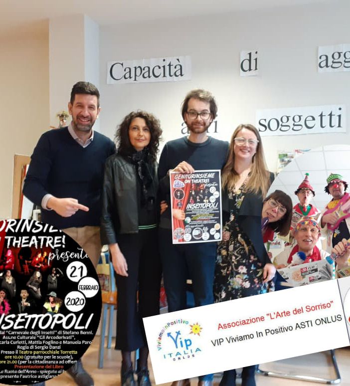 La comicità aiuta a riflettere. Genitorinsieme on the theatre presenta &quot;Insettopoli&quot;. Venerdì 21 febbraio al Teatro della Torretta di Asti