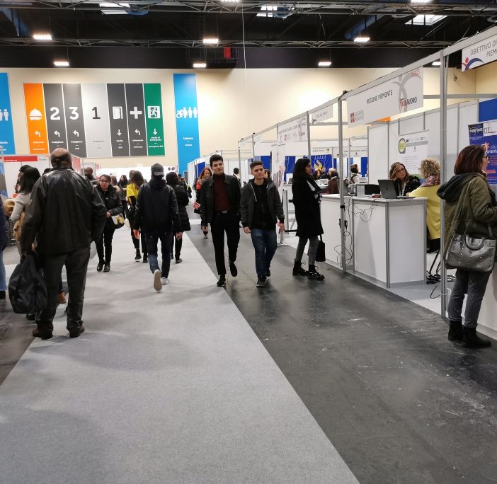 Forte partecipazione di pubblico alla prima giornata di Iolavoro, la job fair giunta alla 23sima edizione e dei Campionati dei Mestieri, Worldskills Piemonte