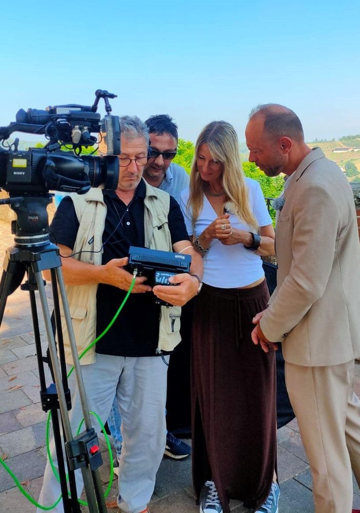 Le riprese a Castell'Alfero della Rai