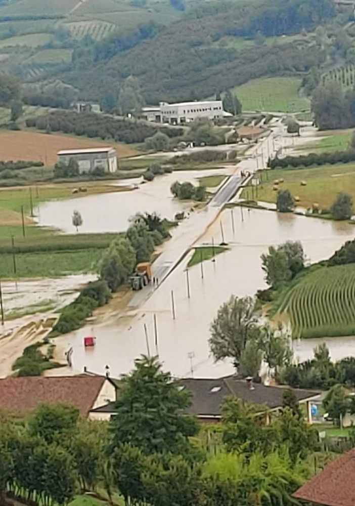 Allagamenti a Lavezzole (San Damiano) Foto Andrea Dati Meteo Asti