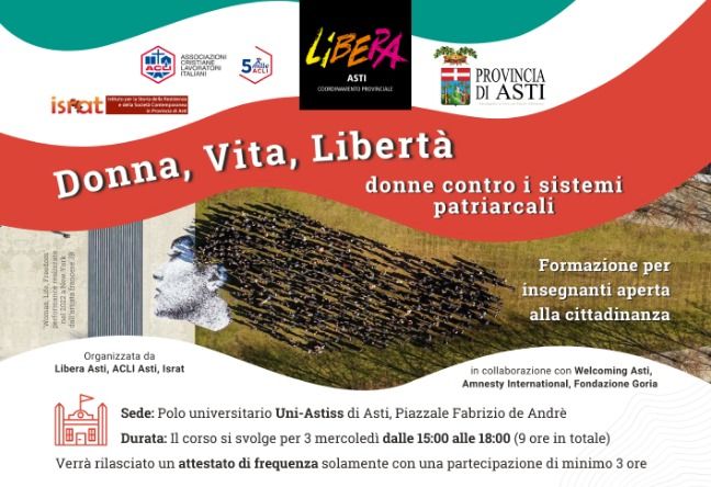 Corso di formazione per insegnanti e aperto alla cittadinanza con Libera Asti