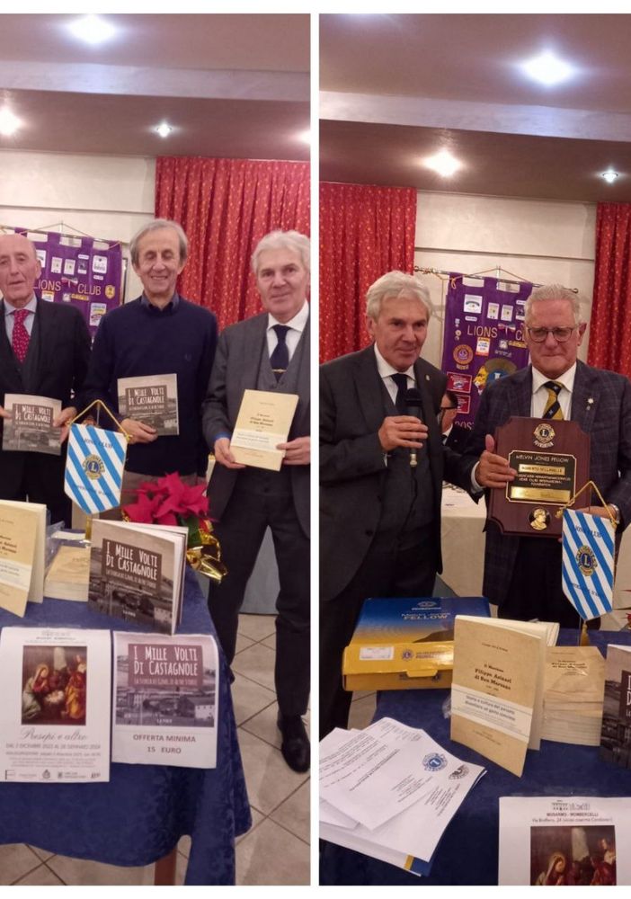 Solidarietà e cultura al Lions club di Costigliole d'Asti