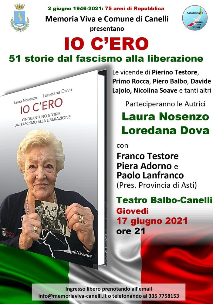 Locandina presentazione &quot;Io c'ero&quot;
