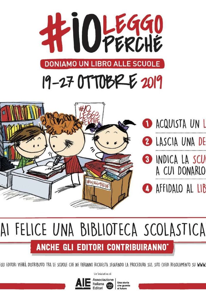 Anche Asti partecipa a &quot;IoLeggoPerchè&quot; iniziativa nazionale che dona libri alle scuole