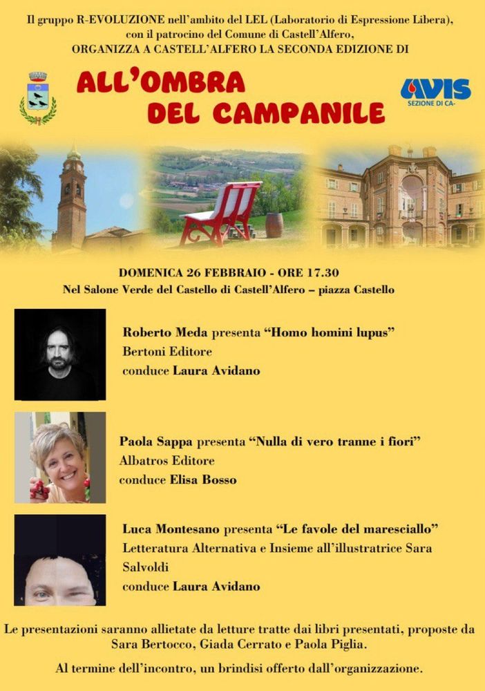 Ritorna &quot;All'ombra del campanile&quot; con gli scrittori di Castell'Alfero