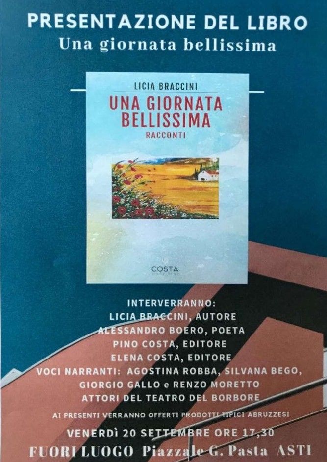 Licia Braccini presenta il suo libro &quot;Una giornata bellissima&quot; al FuoriLuogo di Asti