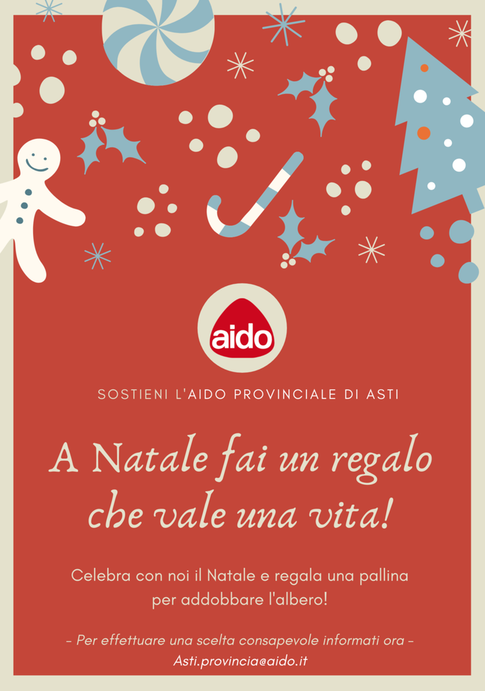 Le palline dell'AIDO arricchiranno le festività natalizie