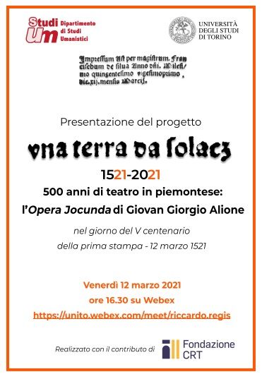 La locandina dell'evento