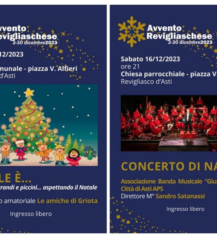 Nuovi appuntamenti per la rassegna Avvento Revigliaschese
