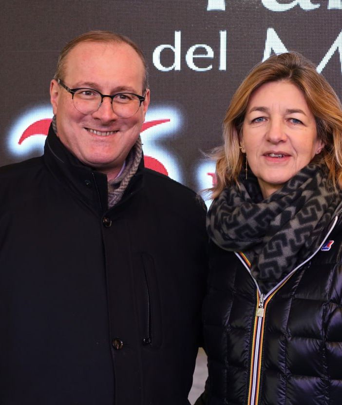 Il sindaco Paolo Luzi con la nuova rettrice Maria Grazia Cerruti (Merphefoto)