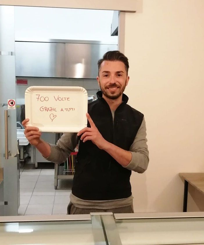 700 euro a favore dell'Airc di Asti, dalla chiusura di 'Spaghetti alla chitarra'