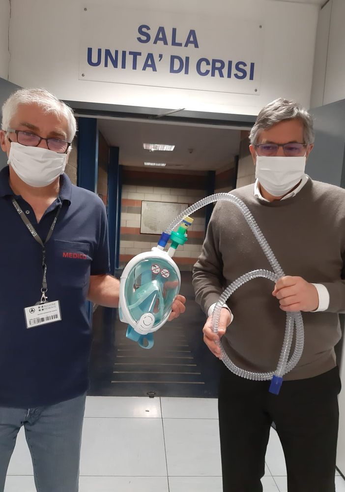 Coronavirus Piemonte: distribuite negli ospedali mille maschere Decathlon adatte per terapie respiratorie