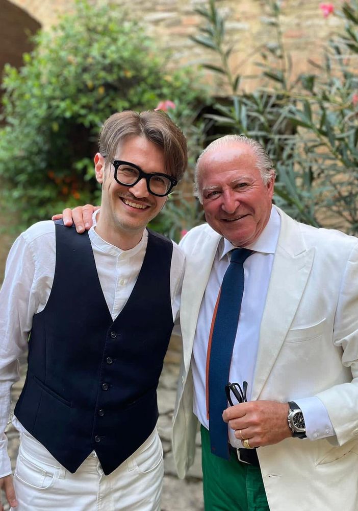 Matteo Curallo con Alberto Morillas (Foto Facebook)