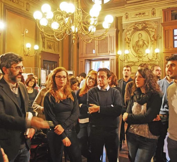 Alessandro Melis durante l'evento &quot;Architetture sottili&quot; nel 2015