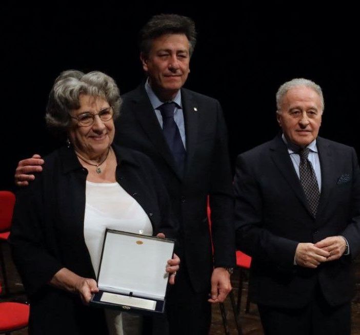 Paola Barbero, sabato scorso, con il Prefetto e il presidente dell'Ordine Lucia (Merfephoto)