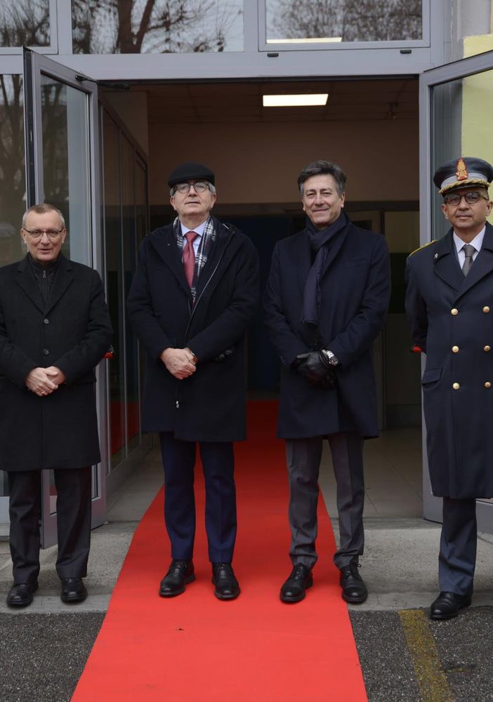 Il vescovo di Asti, monsignor Marco Prastaro ha celebrato la messa per la guardia di finanza