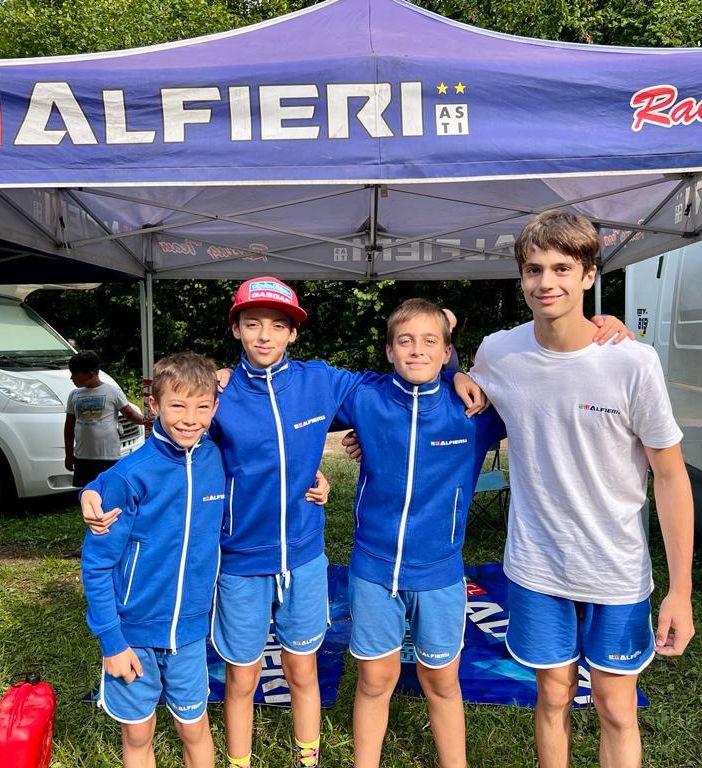 I giovani del moto club Alfieri a Monteu per il trofeo Mario Ferrero