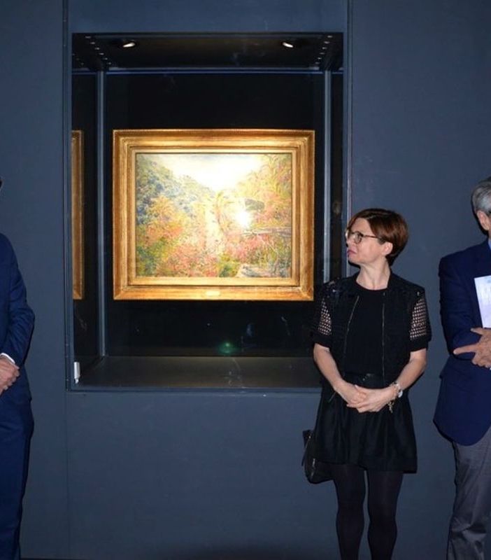 Claude Monet è tornato nella Riviera dei fiori: oggi la prima visita delle autorità a Bordighera e a Dolceacqua (Foto e Video)