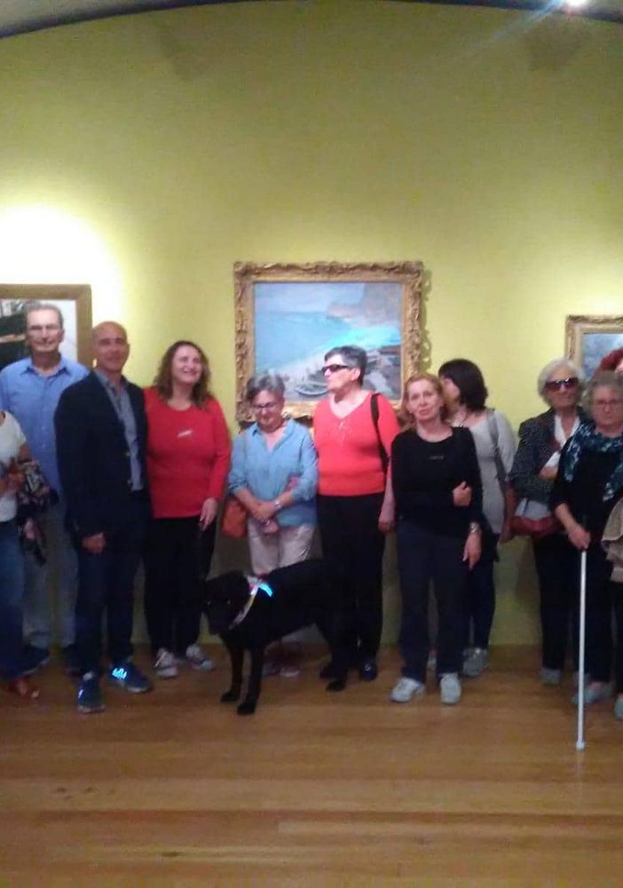 L'arte senza l'uso degli occhi. Visita di non vedenti alla mostra &quot;Monet e gli Impressionisti in Normandia&quot;