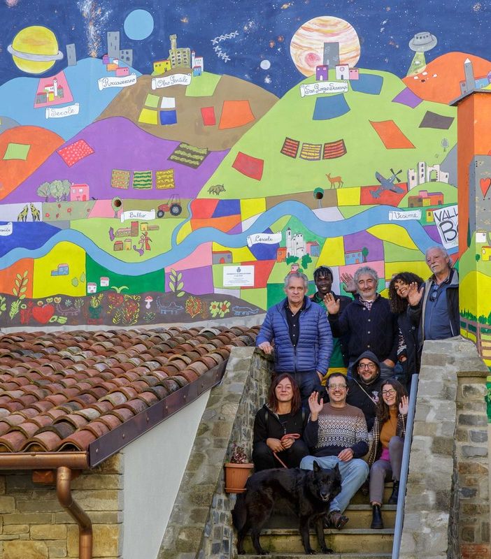 Alcune immagini del murale