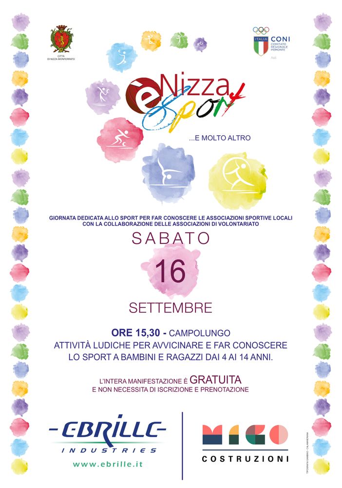 Arriva &quot;Nizza è Sport&quot; , manifestazione per far avvicinare e far conoscere lo sport ai bambini