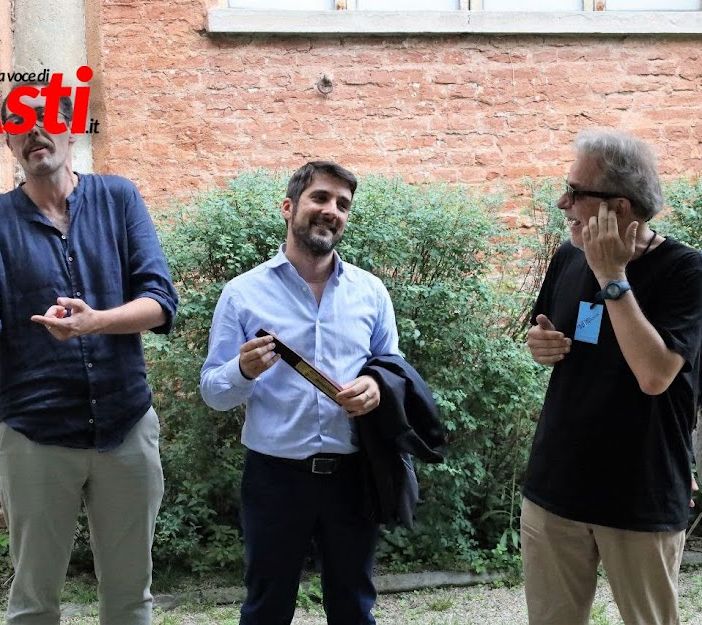 Mario Nosengo e Paride Candelaresi al primo evento di AstiTeatro 2023