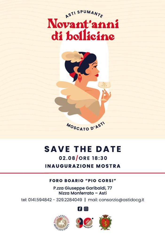 &quot;Novant'anni di bollicine&quot; in arrivo a Nizza Monferrato