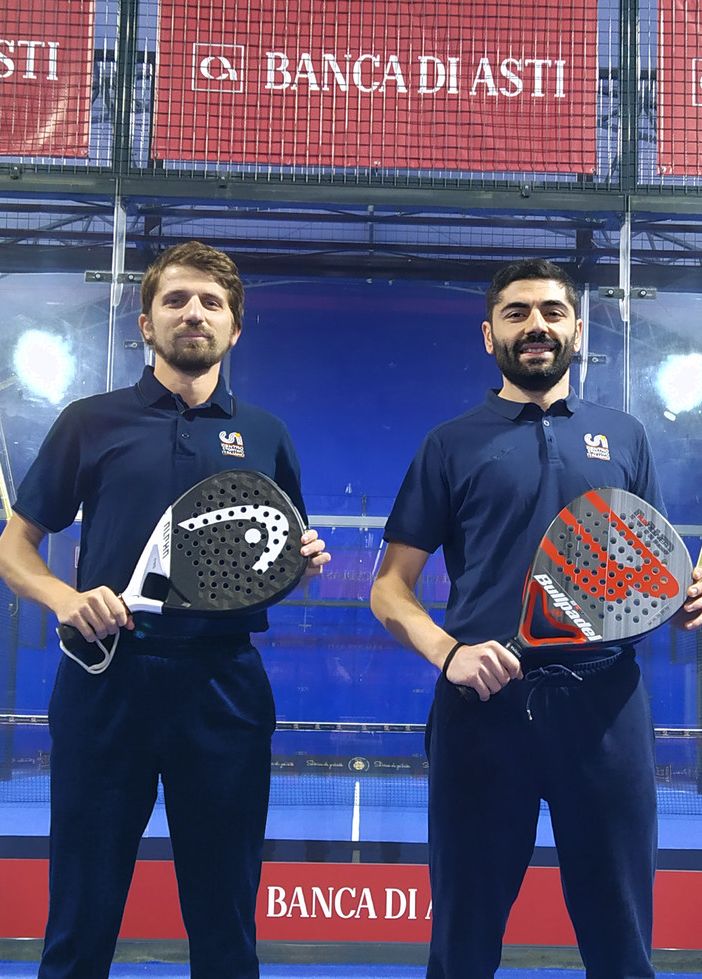 Da sinistra a destra: Chicco e Diego Pellitteri, i fratelli ideatori del primo Campionato a Squadre di Padel di Asti
